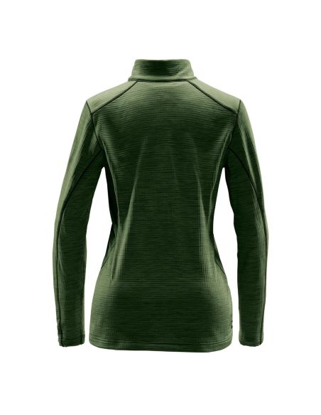 Thermal tee-shirt, zipped collar for Women