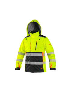 Men's Padded Hi-Vis Winter Jacket with Detachable Hood CXS Benson