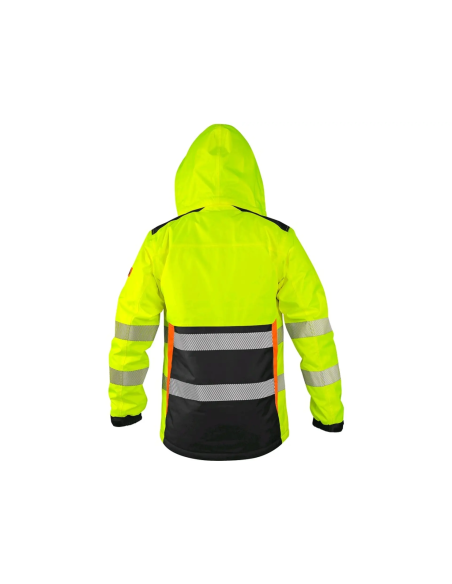 Veste Hiver Matelassée Haute Visibilité Capuche Amovible Homme CXS Benso