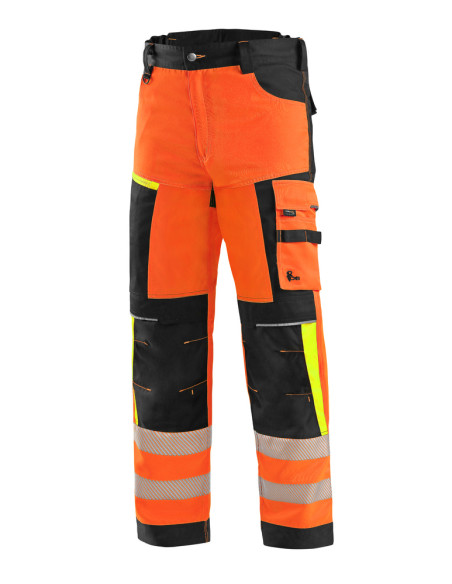 Men's Hi-Vis Work Trousers with CORDURA Knees CXS Benson