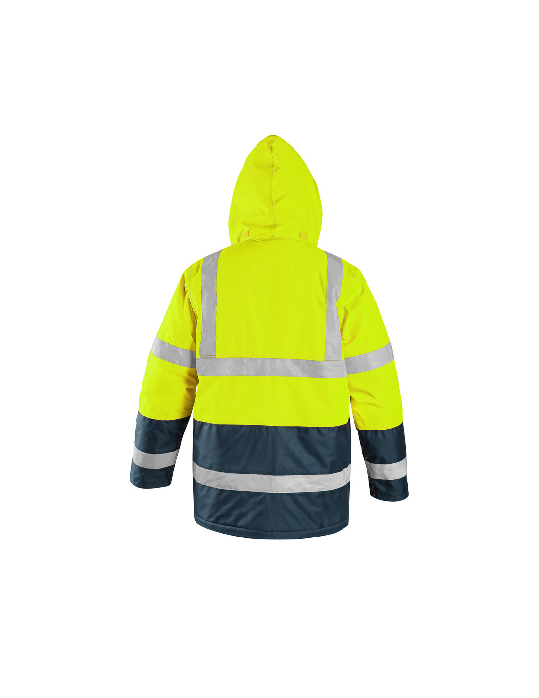 Parka hiver haute visibilité Oxford CXS, homme, capuche dans le col
