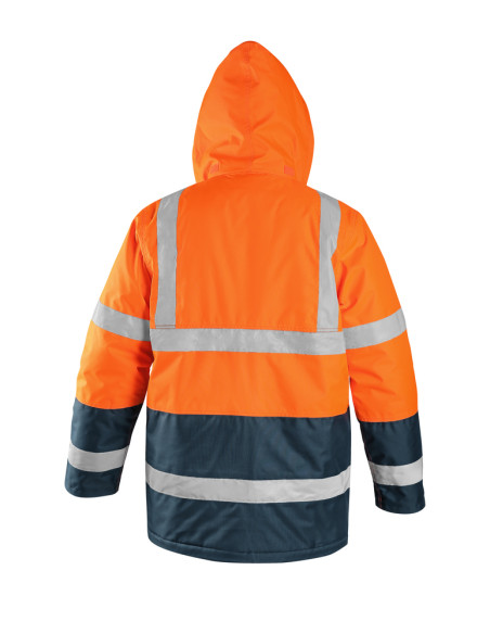 Parka Hiver Haute Visibilité Manchons Intérieurs Homme CXS Oxford