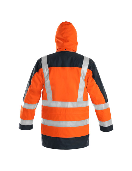 Men's Hi-Vis 5-in-1 Winter Parka with Detachable Inner Jacket CXS London