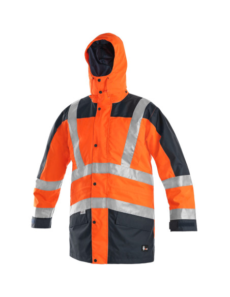 Men's Hi-Vis 5-in-1 Winter Parka with Detachable Inner Jacket CXS London