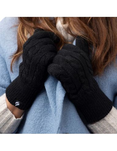 Heat Holders Willow women's thermal gloves – cable knit, HeatWeaver® lining
