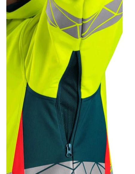 Veste Hiver Matelassée Haute Visibilité Capuche Amovible Homme CXS Benso