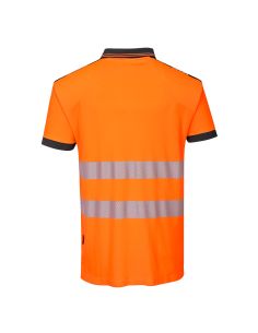 Cotton Polo Shirt with Pocket and Segmented Stripes EN20471 Class 2 T180 Portwest 2