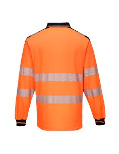 Long sleeves Polo Shirt with Pocket and Segmented Stripes EN20471 Class 2 T184 Portwest 2