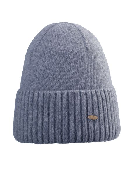 Women's Cuffed Beanie in Merino Wool & Cashmere