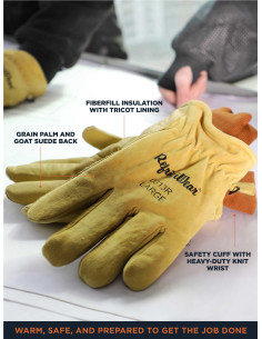 Gants Cuir Protection Froid...
