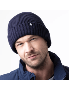 Bonnet Très chaud revers côtelé pour Homme Heat Holders