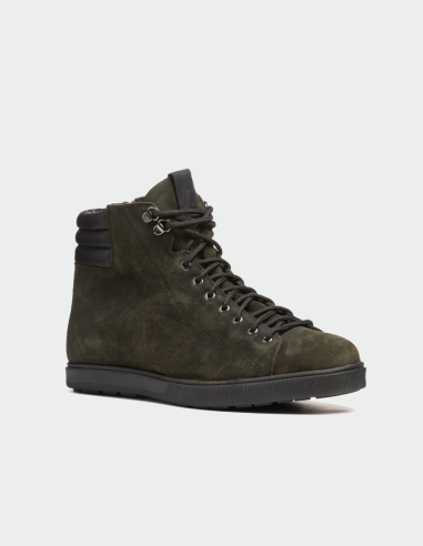 Canadian Men's Leather Shoes Anfibio Matteo lined with 100% natural wool