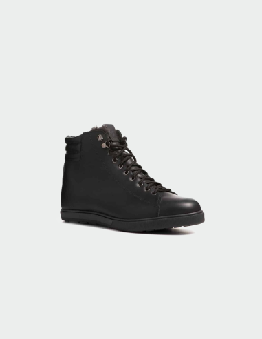 Canadian Men's Leather Shoes Anfibio Matteo lined with 100% natural wool