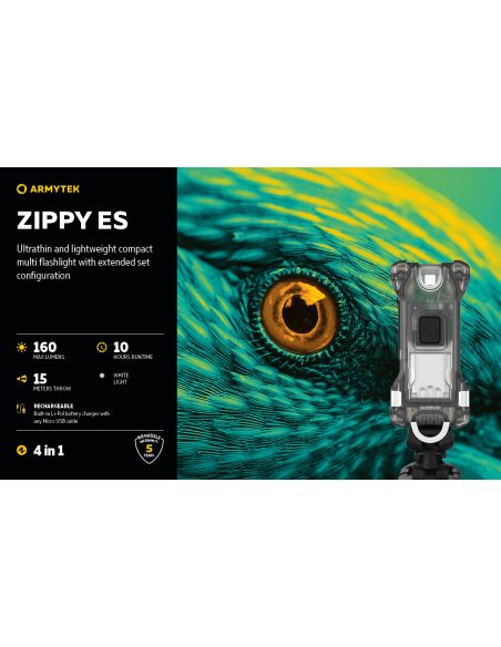 copy of Armytek Zippy Light – Handy & lightweight backup lighting – 15 m beam range