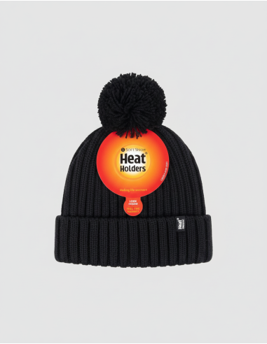 Bonnet Doux et Très chaud à pompon Femme – Heat Holders