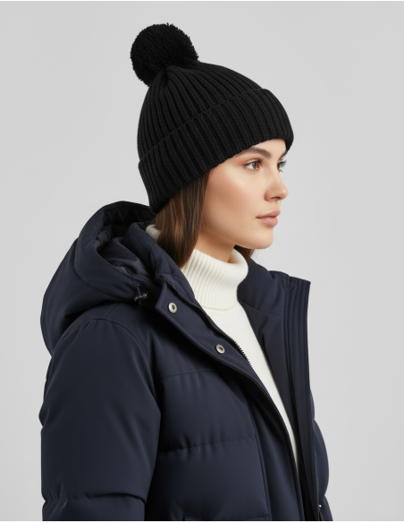 Bonnet Doux et Très chaud à pompon Femme – Heat Holders