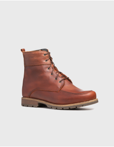 Winter Shoes Leather and Natural Wool Men's Anfibio Renzo