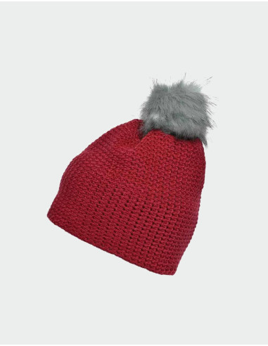 Crocheted beanie with fleece lining...