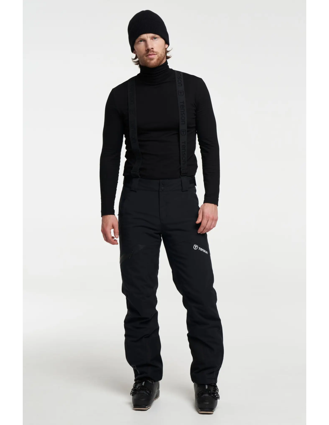BenBoy Homme Pantalon Ski Imperméable Pantalon Randonnée Softshell Thermique Étanche Coupe-Vent Hiver Pantalon De Montagne Neige Escalade,KZ16607M-Black-XS