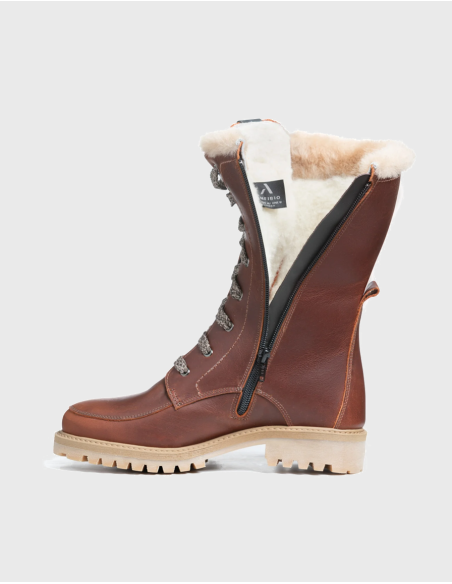 Bottes d'Hiver Cuir et Laine Femme Anfibio Stockholm