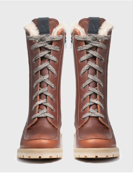Winter Boots Women's Leather and Wool Anfibio Stockholm