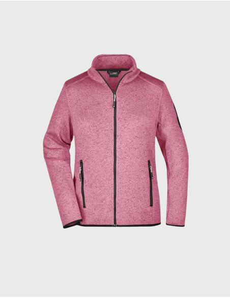 Veste polaire en tricot Femme James Nicholson Rose mélangé