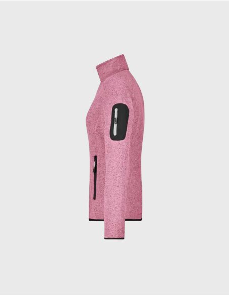Veste polaire en tricot Femme James Nicholson Rose mélangé