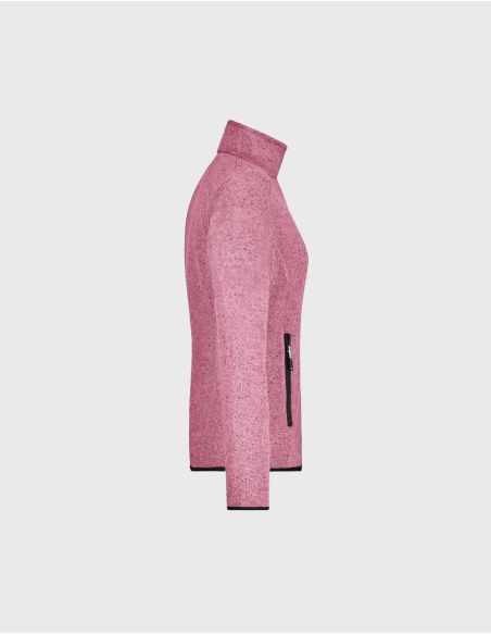 Veste polaire en tricot Femme James Nicholson Rose mélangé