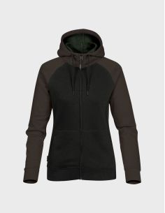 Sweatshirt Heavy 400 g/m² à capuche Femme CFZ-5W Stormtech Noir/Carbone