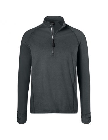 Maillot thermique Stretch pour Homme James & Nicholson, Carbone