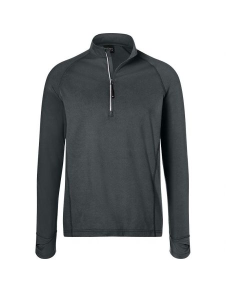 Maillot thermique Stretch pour Homme James & Nicholson, Carbone