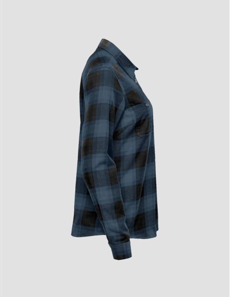 Bleu_Chemise Canadienne Femme à carreaux Chesapeake Stormtech