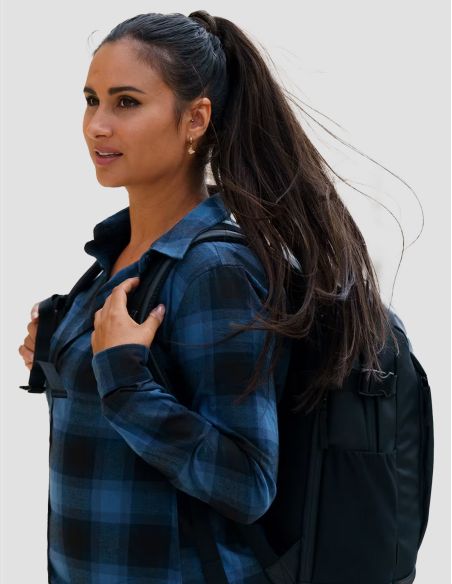 Bleu_Chemise Canadienne Femme à carreaux Chesapeake Stormtech