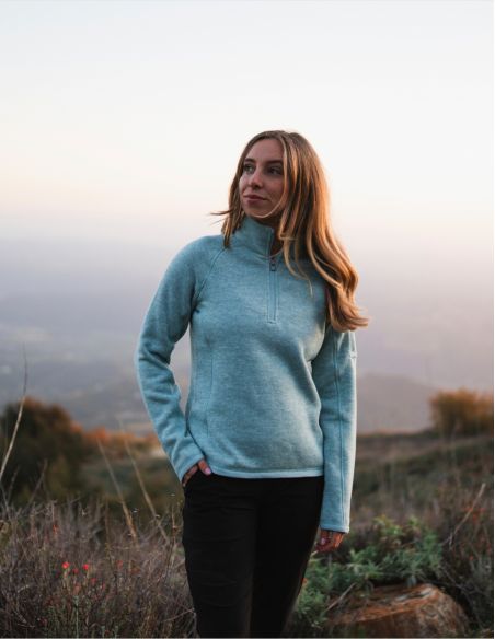 Women’s Avalante ¼-Zip Pullover with premium finish and comfort