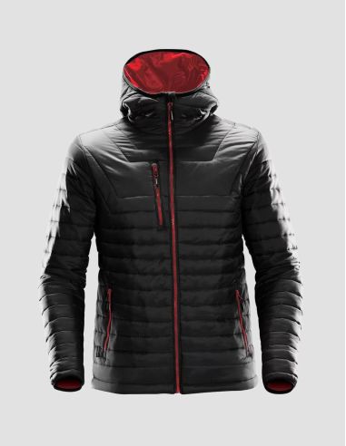 Veste thermique à capuche Gravity – Stormtech – Homme - Noir/Rouge