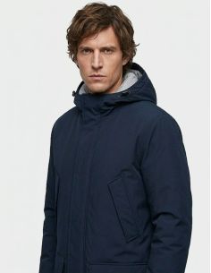 Parka Longue Hiver Homme James &amp; Nicholson Bleu