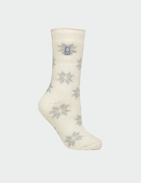 Ladies thermal socks with snowflake pattern – Heat Holders Snowflake