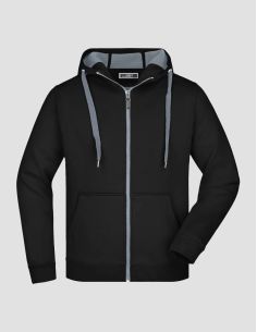 Sweatshirt Homme Doublé Polaire à Capuche 385g/m²James & Nicholson