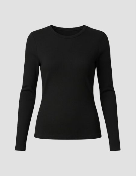 Women's long thermal top Heat Holders – Black -20°C – Warm winter look