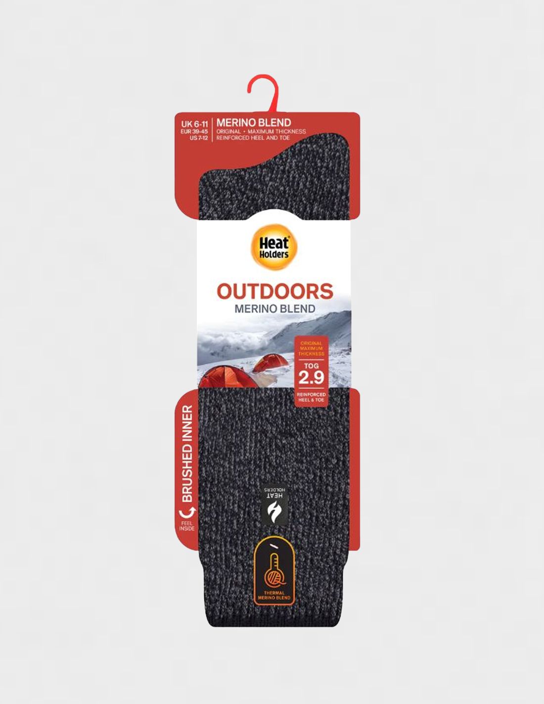 Chaussettes longues homme mérinos · Version montante −50 °C · Heat Holders