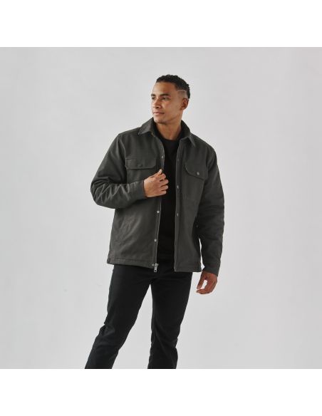 Veste en toile doublée sherpa Oxide homme