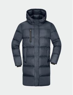 Men's Long Winter Recycled RPET Down Jacket Sugenro® -20°C – James & Nicholson JN1368 2