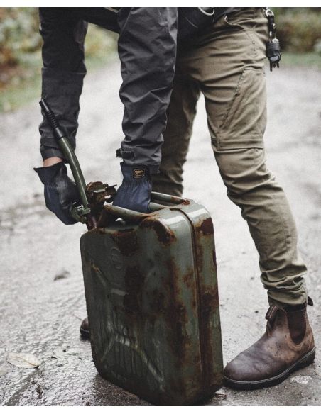Gant d'hiver équestre dos denim cuir de chèvre Dryhide – Watson Gloves Range Rider 9478
