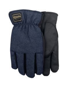 Gant d'hiver équestre dos denim cuir de chèvre Dryhide – Watson Gloves Range Rider 9478