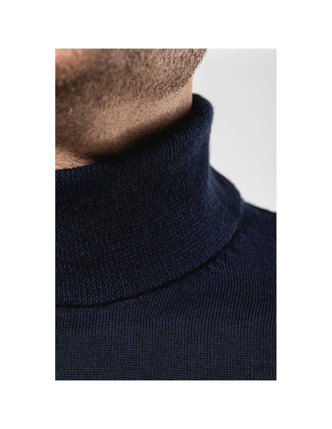 Men's Merino Wool Roll-Neck Jumper