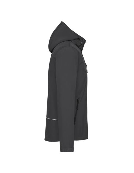 Parka softshell doublée capuche amovible Homme