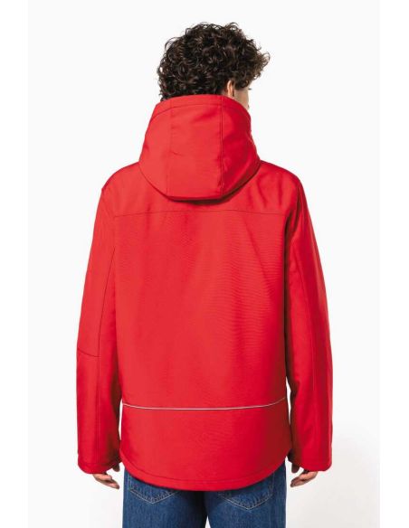 Parka softshell doublée capuche amovible Homme