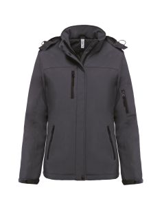 Parka softshell doublée capuche amovible Femme