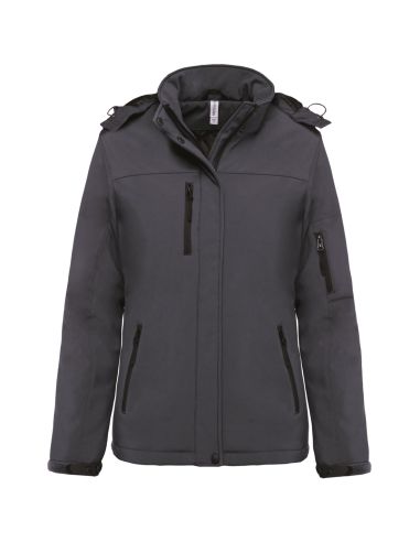Parka softshell doublée capuche amovible Femme