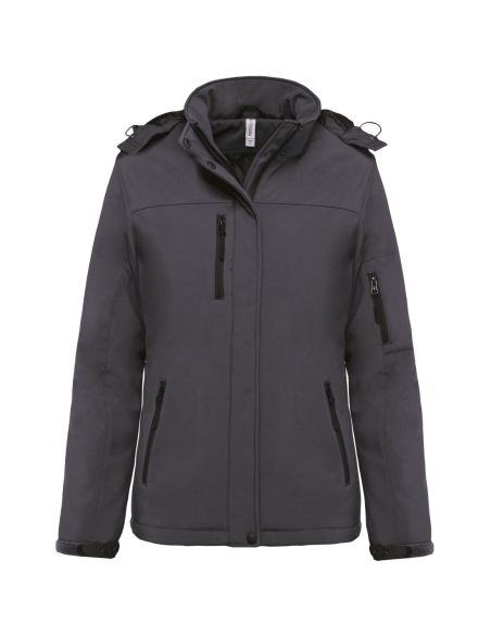 Parka softshell doublée capuche amovible Femme